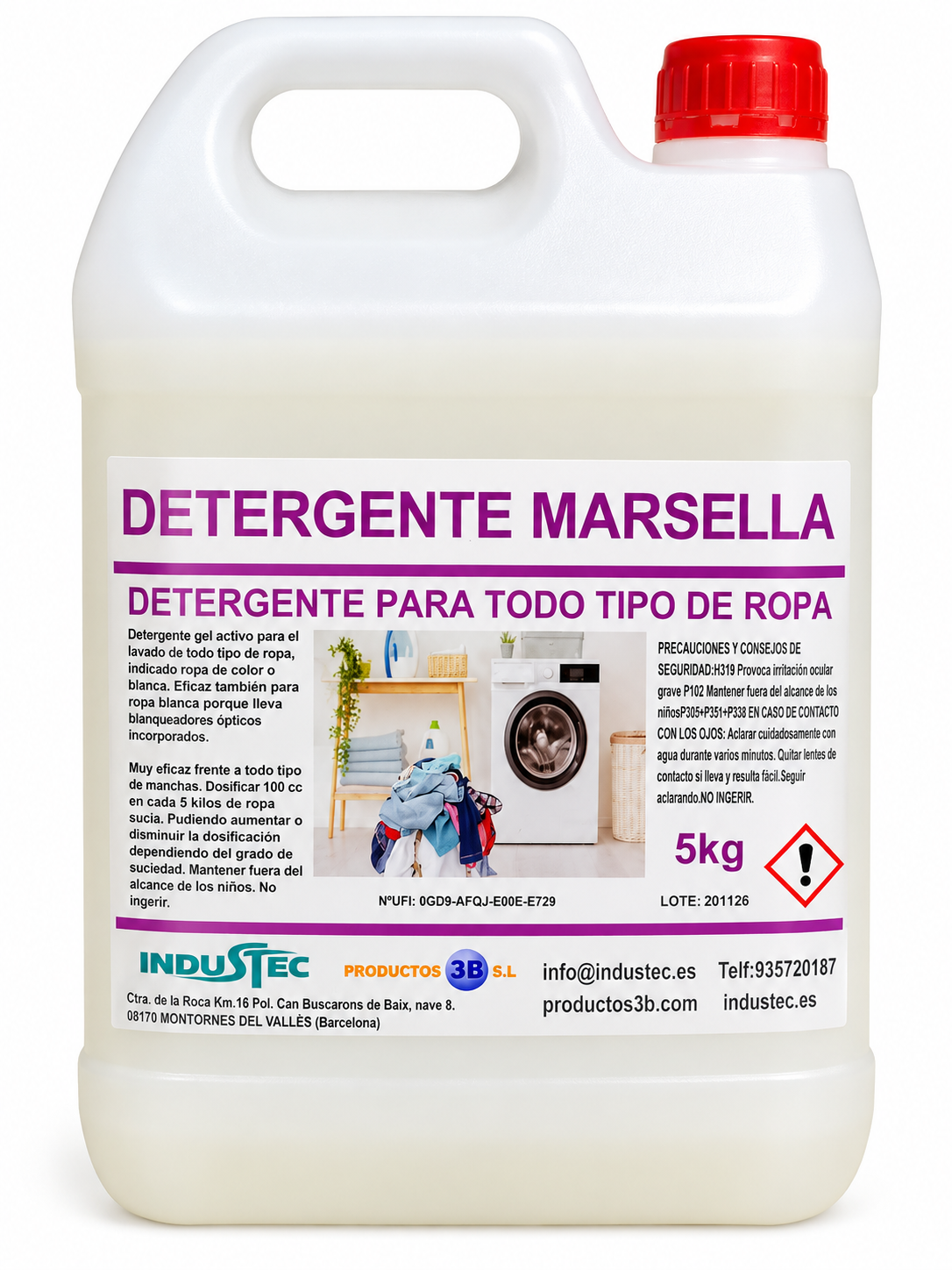 Detergente líquido Marsella – Garrafa de 5 L, RepoClean