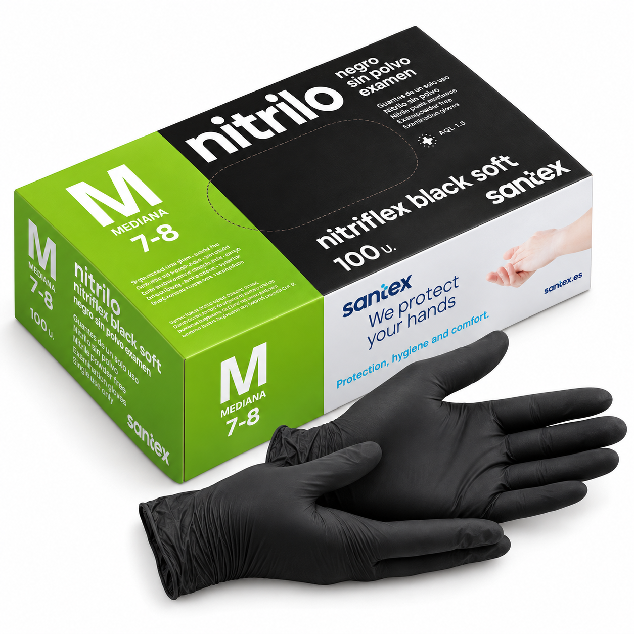 Guantes de nitrilo – Caja de 100 unidades, RepoClean