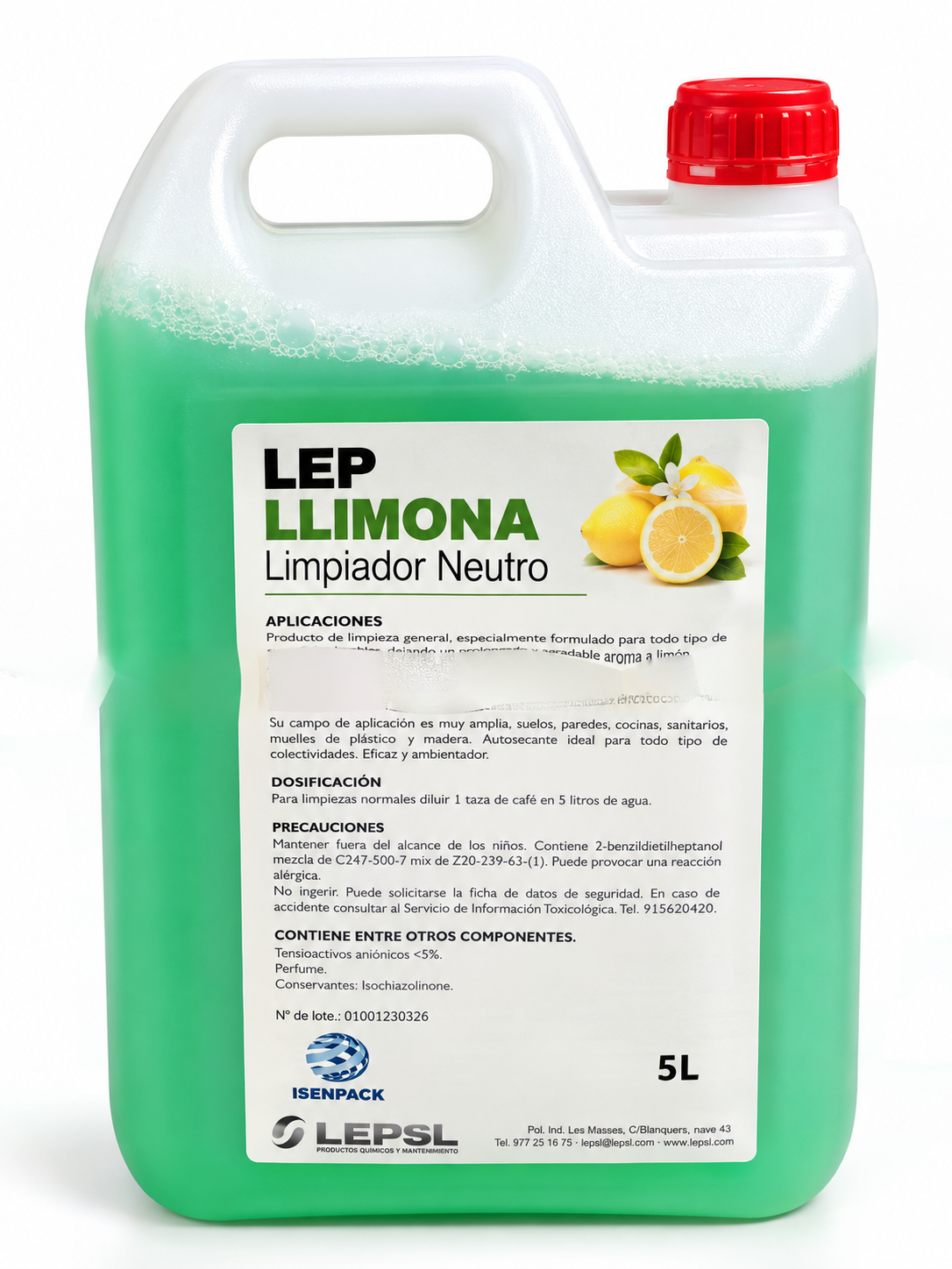 Fregasuelos limón – Garrafa de 5 L, RepoClean