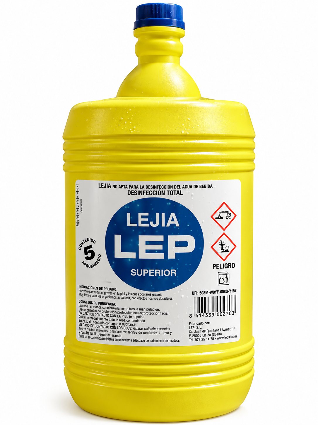 Lejía – Garrafa de 5 L, RepoClean