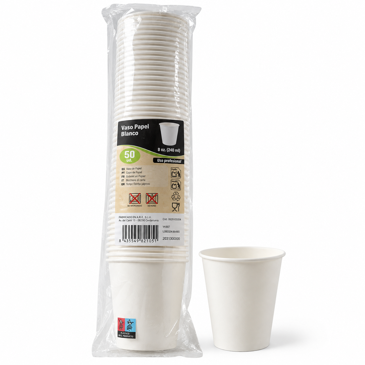 Vasos 4 oz – Paquete de 50 unidades, RepoClean
